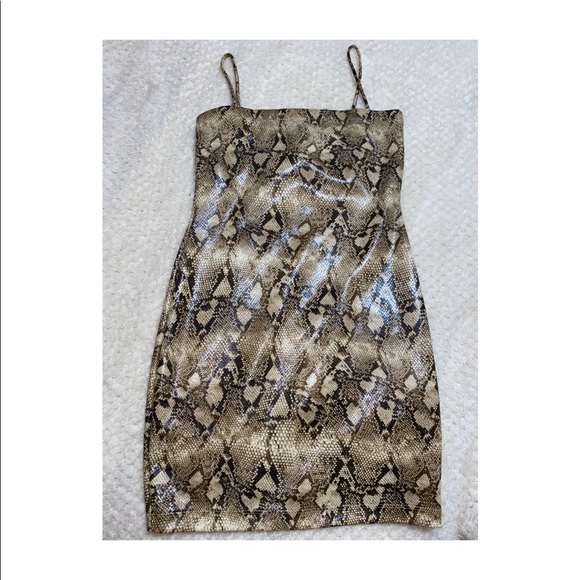 Never worn snake skin mini dress - Picture 1 of 1